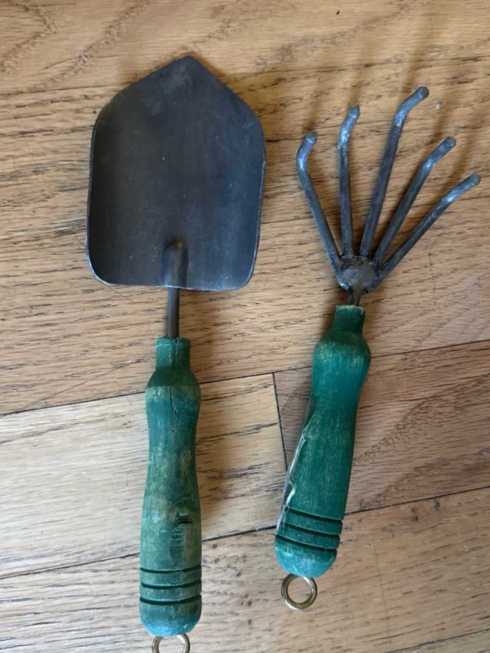 Green Hand Trowel and Cultivator Set - Garden Tool Duo